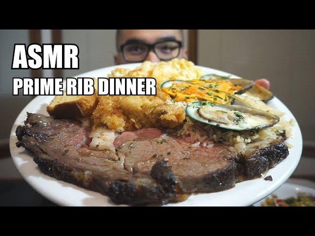 [Asmr] PRIME RIB DINNER  *Relaxing Eating Sounds *NO TALKING