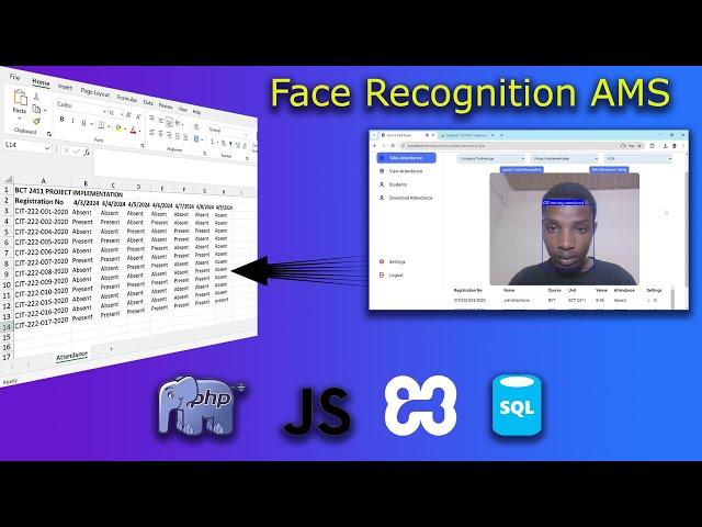 Built a Real-Time Face Recognition Attendance Website with JavaScript & PHP Backend + (Source Code)