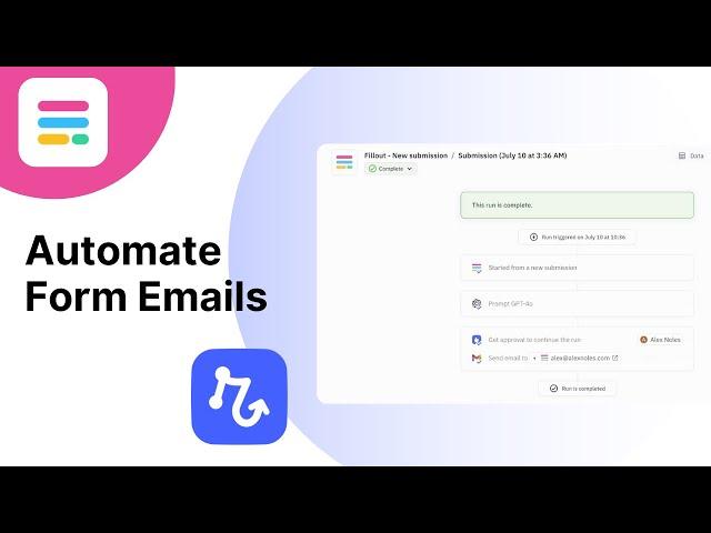 Automate form emails with Fillout and Relay.app