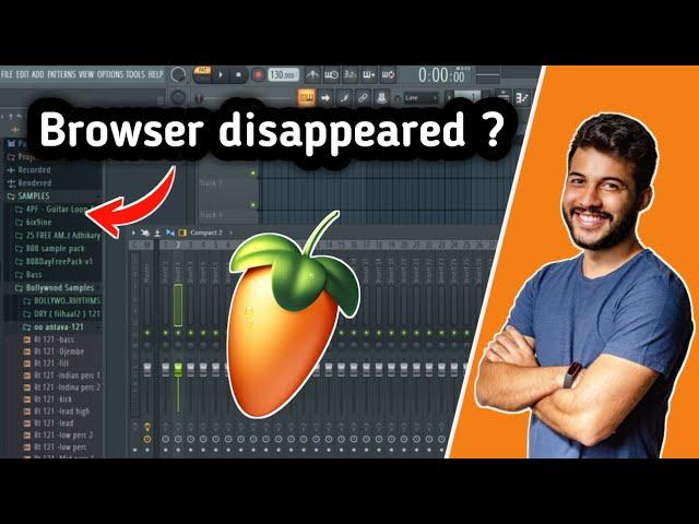 Browser disappeared in FL studio ? Please watch this video || Recover plugins || FL Studio Tips ||