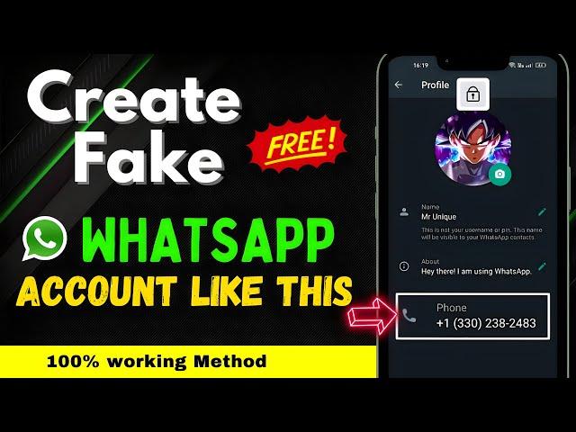 Virtual number || How to Create Fake Whatsapp account with USA number || Virtual Number ||