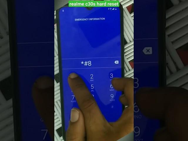 realme c30s hard reset