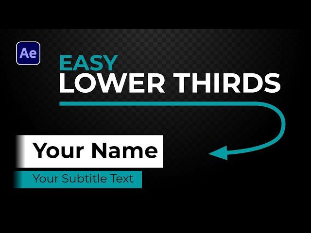 Learn How to Create Lower Thirds in After Effects CC 2022