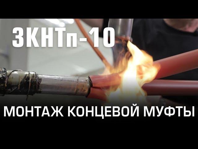 Монтаж концевой муфты 3КНТп-10 (КВТ)