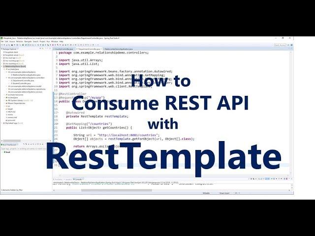 How to Consume Rest Web Service Using RestTemplate