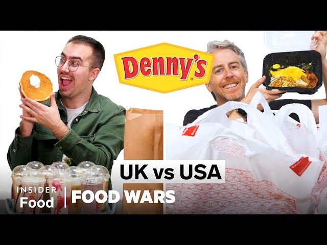 US vs UK Denny's | Food Wars | Insider Food