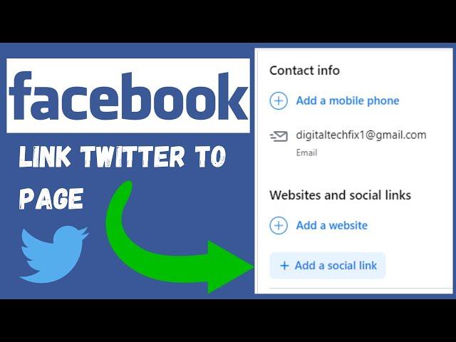 How to Link Twitter Account to a Facebook Page on Laptop/PC