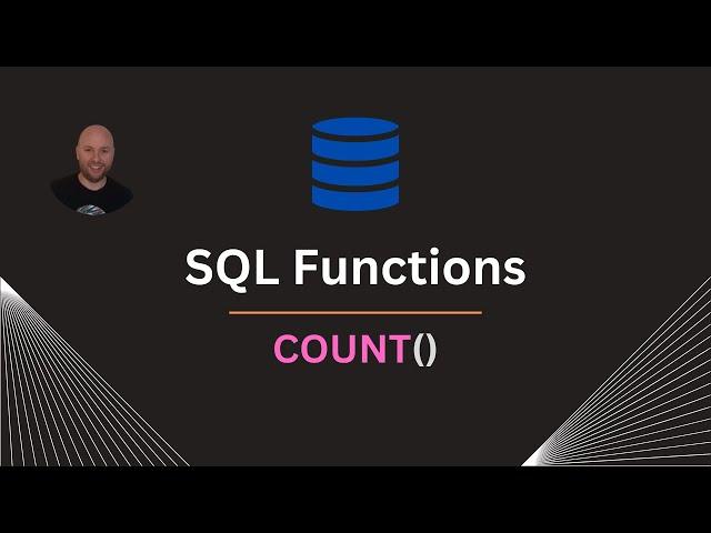 The Count Function SQL Tutorial