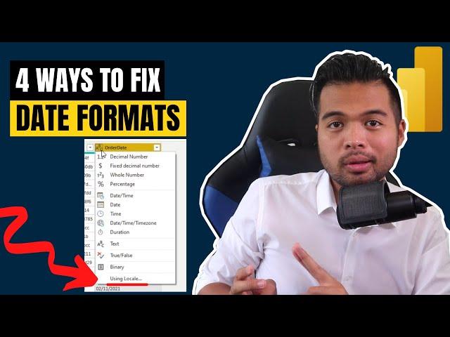 4 Ways to Fix DATEFORMAT ERROR in Power BI Desktop // Beginners Guide to Power BI in 2021