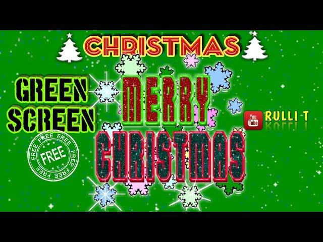 Green Screen CHRISTMAS [1080p] - MERRY CHRISTMAS BLINK SIGNBOARD BOARD animation