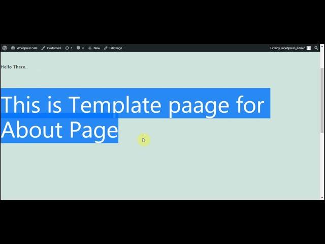 How to Create Custom Page Template in WordPress | WordPress Theme Development