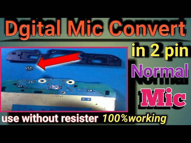 How to repair 4 pin mic using 2 pin normal mic. Digital 4 pin 5 pin mic convert to 2 pin mic #Shorts