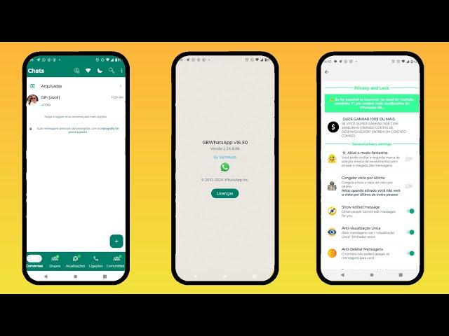 CHEGOU! WHATSAPP GB PRO SEM ESPELHAMENTO COM VÁRIAS FUNÇÕES SEM BAN 2024!