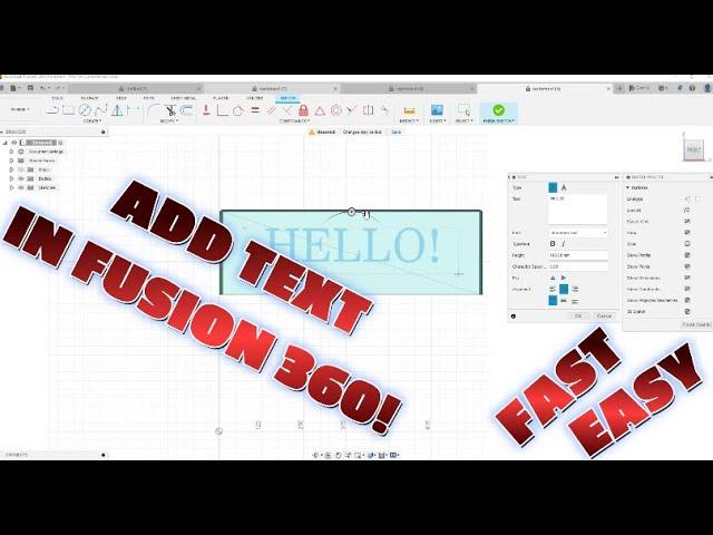 Add Text to a .STL file in Fusion 360