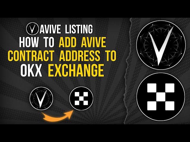 HOW TO ADD AVIVE CONTRACT ADDRESS TO OKX WALLET #avive #okx #contractaddress