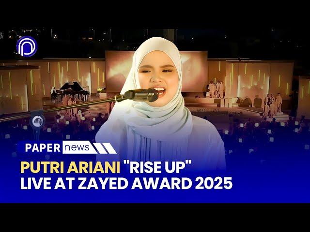 Putri Ariani "Rise Up" Live at Zayed Award 2025