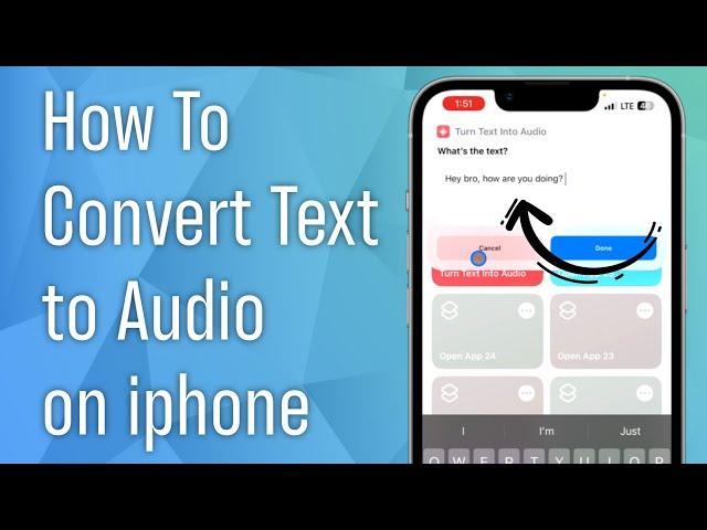 How to Convert Text to Audio on iPhone