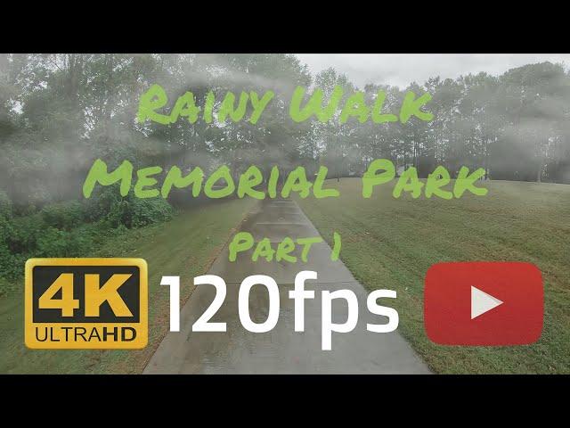 4k 120Hz/fps Video Test | 2x Speed For 120fps | Rainy Day In Memorial Park | Part 1