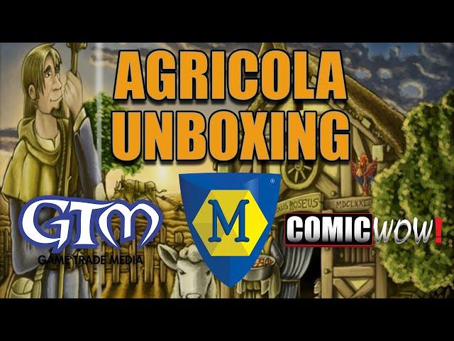 Agricola Unboxing - Mayfair Games May 2016 ComicWow! Game Trade Media