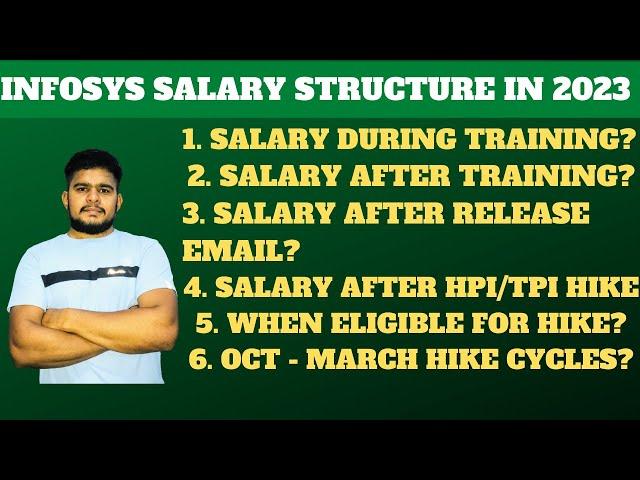 INFOSYS SALARY AFTER/DURING TRAINING | HPI/TPI | SALARY AFTER RELEASE EMAIL | HIRING CYCLES OF INFY