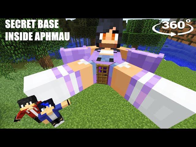 The MOST SECRET BASE INSIDE APHMAU in Minecraft  360°