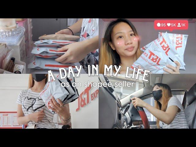 VLOG: A DAY IN MY LIFE AS AN SHOPEE SELLER:  Packing and dropping orders | J&T ft. Shopee