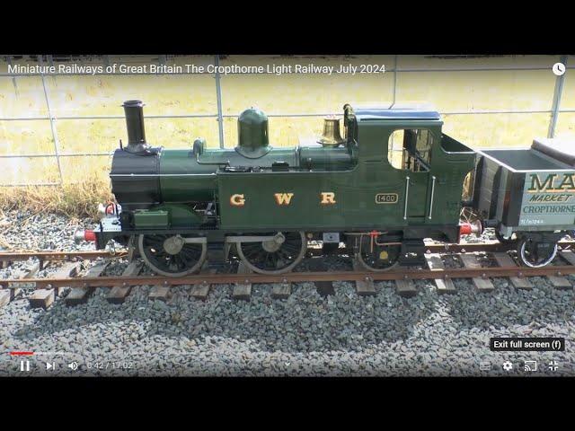 Miniature Railways of Great Britain   The Cropthorne Light Railway   July 2024