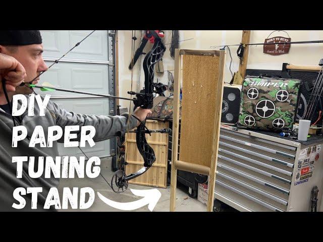 Bow Paper Tuning-How to Make a DIY Bow Paper Tuning Stand for $20 or LESS!