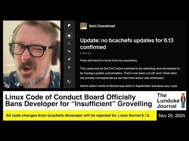 Linux Code of Conduct Board Officially Bans Developer for "Insufficient" Groveling