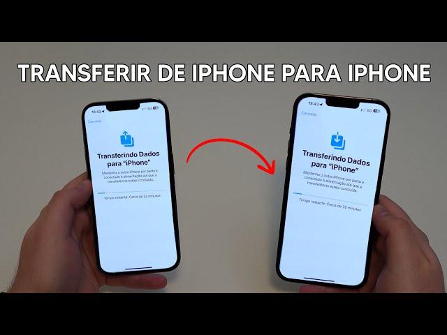 Como Transferir TODOS OS DADOS de um iPhone Antigo para um iPhone Novo!