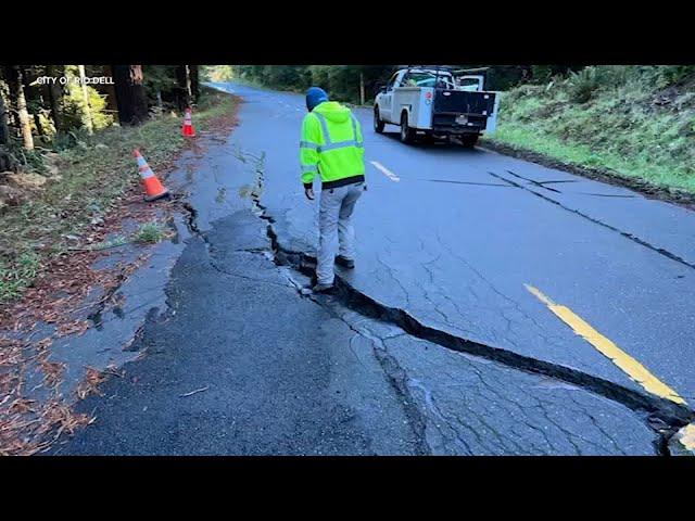 Video, images show damage from 7.0 earthquake off Northern California