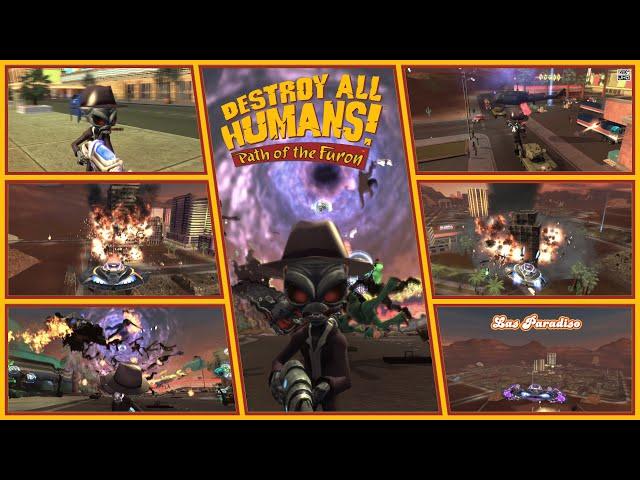 Destroy All Humans! Path of the Furon [PS3] UHD 4K60ᶠᵖˢ Chaos and Destruction in Los Paradiso