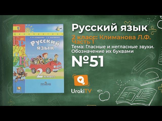 Упражнение 51 — Русский язык 2 класс (Климанова Л.Ф.) Часть 1