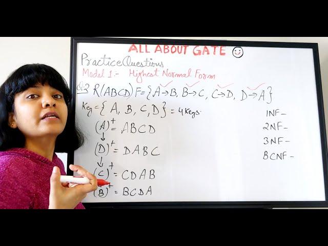 Practice Questions-Highest Normal Form | Normalization | DBMS Session 26