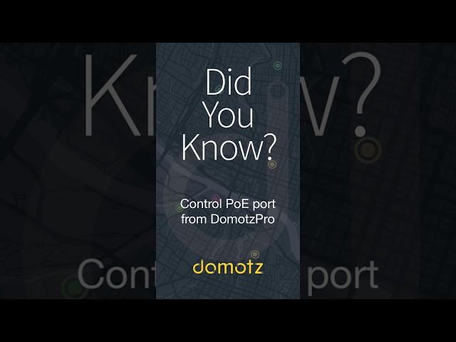 Did You Know? Power-cycle a managed PoE switch port with Domotz