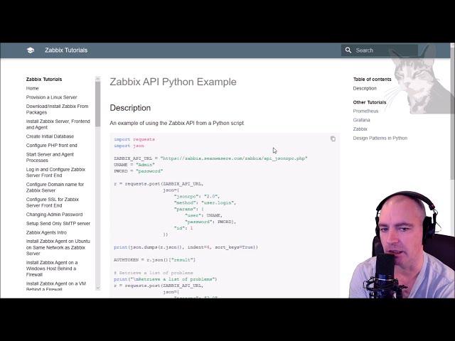 Zabbix : Zabbix API Python Example