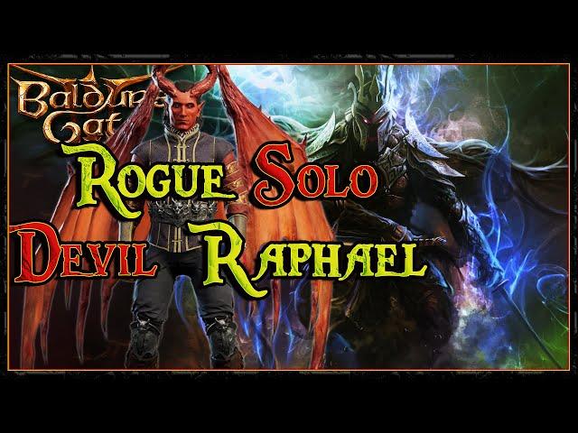 Baldur's Gate 3: Melee Rogue solo Raphael (tactician) + Build Preview