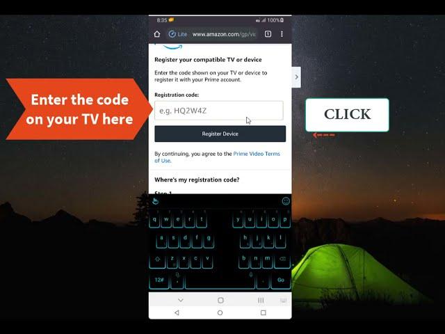 HOW TO REGISTER YOUR DEVICE TO PRIME VIDEO