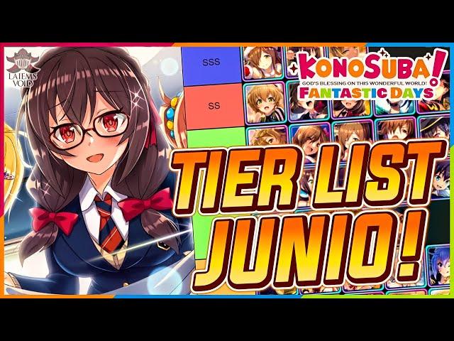 ¡Los Personajes Mas Poderosos! [Tier List de Junio!] KonoSuba: Fantastic Days [GL]