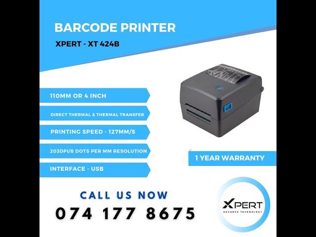 XPERT XB 424B 11Omm Direct Thermal Barcode Printer | Drivers & Printer Installation