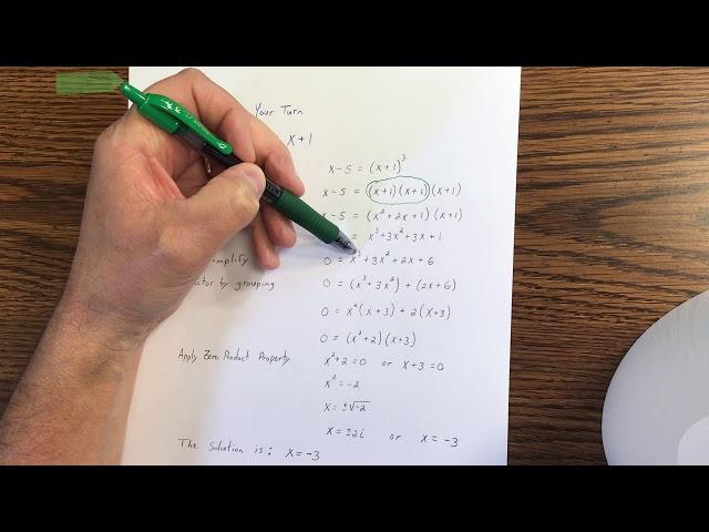 A2 Section 11-3 Solving Radical Equations Part 1