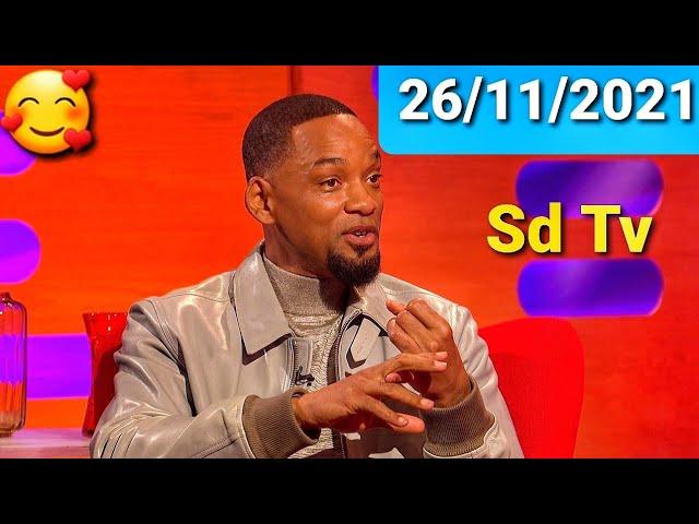 FULL Graham Norton Show 26/11/2021 Will Smith, Richard Osman, Lin-Manuel Miranda, Rosie Ramsey, Yola