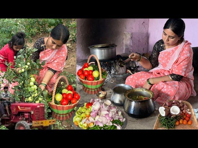 Village Style Tomato Recipe|Village Style Maskai|Soil for Arecanut Plants|Family Traditional Life