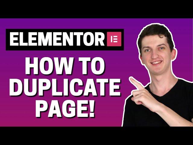 How To Duplicate Page In Elementor