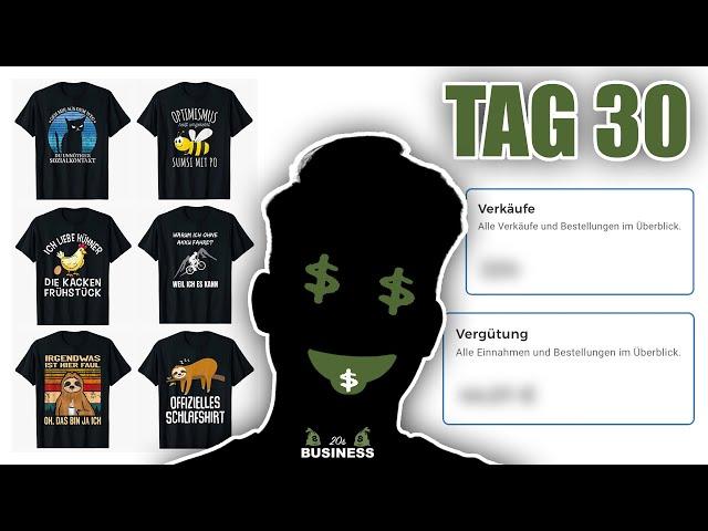 30 Tage Spreadshirt getestet | Lohnt es sich 2024 noch anzufangen? T-Shirt Business