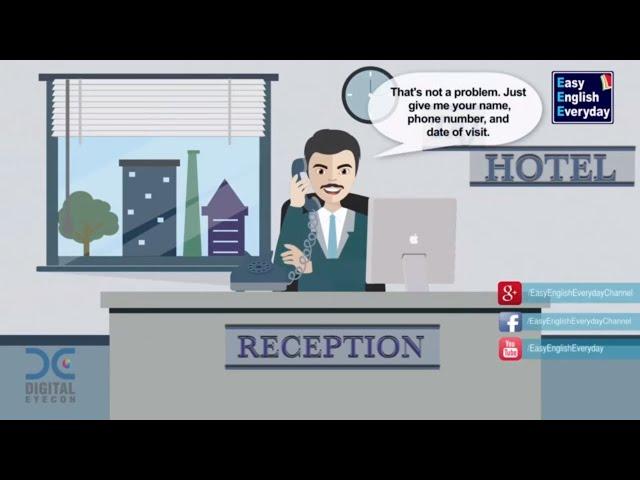 Hotel Conversation between the Receptionist and Customer | Cancelling the Hotel Reservation