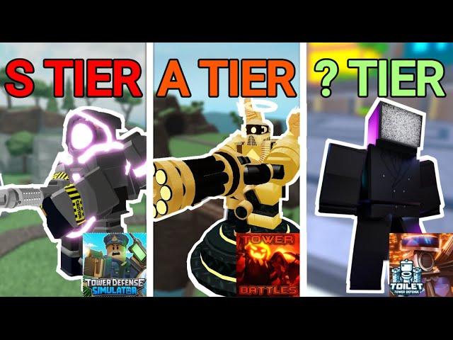 TOWER DEFENSE Tier List BEST vs WORST 2025. (Tower Defense Simulator, TDS, TDX) Roblox