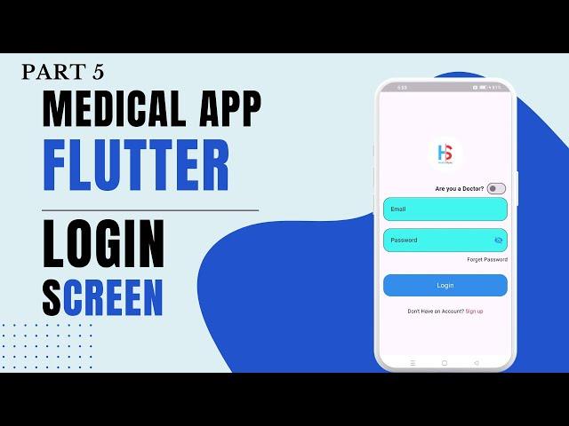 Medical App Flutter | Login Screen | Doctor appointment app | GetX State Management | Firebase