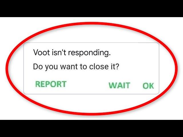 How To Fix Voot App Isn't Responding Error Android & Ios - Fix Voot App Not Open Problem - Fix