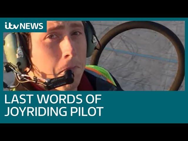 Hear the last regret of Seattle plane thief in doomed joyride | ITV News